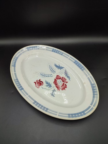 Ancien plat ovale - , en