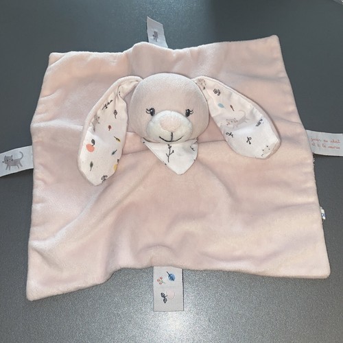 Doudou lapin rose - rose, au