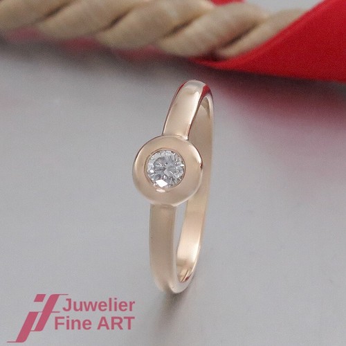 Bague solitaire avec - , 1