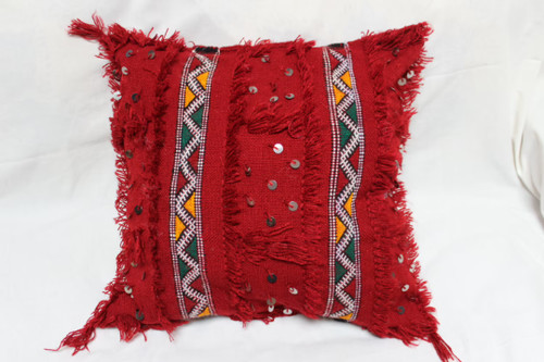 Moroccan wool pillow cover - wool,