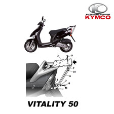 Support top case neuf KYMCO Vitality 50 