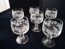 6 Verres à liqueur , digestif