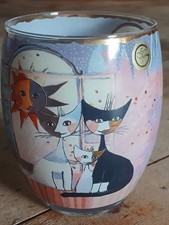 Grand Photophore/Verre/Hauteur 10 cm/Chats/Rosina Wachtmeister/GOEBEL 