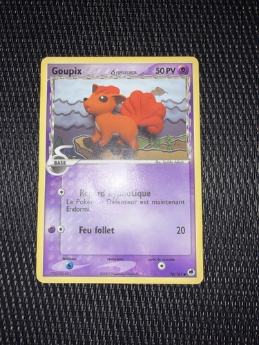 Goupix pokémon 101 ex - goupix,