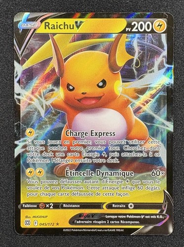 Carte pokémon raichu v - :,