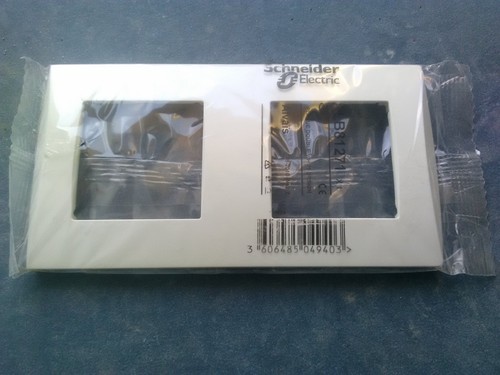 Plaque double design - plaque, schneider