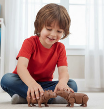 Playmobil - Deux Hippopotames Adultes – Le Couple des Rivières !