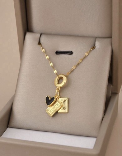 Collier femme acier - collier,