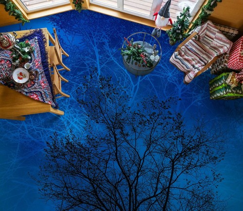 Arbre bleu 8128na - 8128na, papier