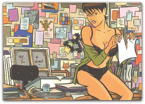 Libris walter minus pin up - ex-libris,