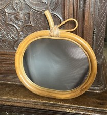 Miroir Forme pomme en bambou