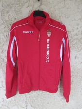Veste A.S MONACO football training MACRON rouge jacket giacca S