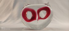 chouette hibou tête en verre MURANO