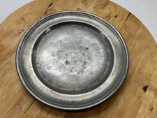 Ancienne assiette en étain