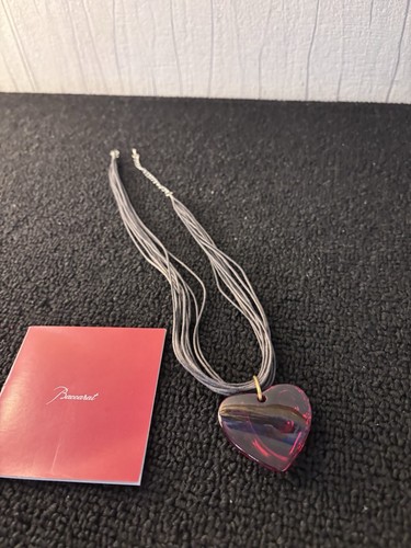 Collier cœur rouge - , en