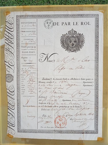 Ancien document passe - ancien, de