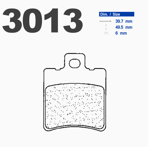 Sintered front brake - sintered, for