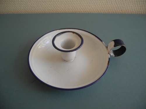 Ancien bougeoir tôle - ancien,