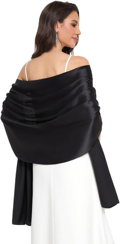 Satin shawl wraps for women - satin,