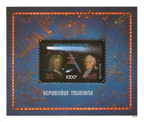 Timbre cosmos comète de - timbre,