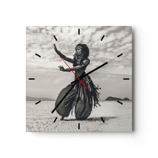 Horloge murale en verre