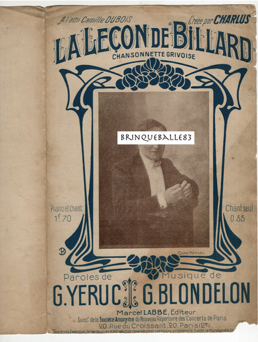 Charlus grivois partition - charlus, la