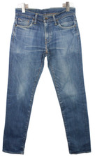 Levi's 511 Hommes Jeans W30/L34 Slim Fit Décoloré Effet Moustaches Éclair Bleu