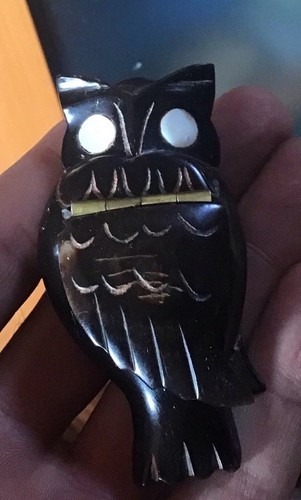 Tabatière ancienne hibou - tabatière,
