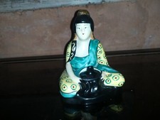 XX Porcelaine PARIS GEISHA lampe veilleuse ou encrier Signé ART DÉCO  Dlg ROBJ