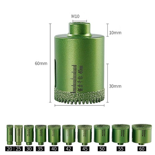 Foret diamant ouvre trou - , 20-60