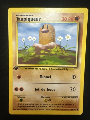 Carte pokemon taupiqueur - pokemon,