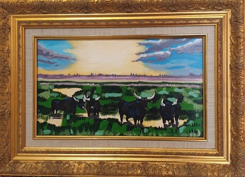Tableaux acrylique 49x35 avec - acrylique,