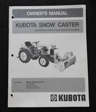 Kubota B 6100 7100 Tracteur B-748A Rotatif Soufleuse Neige Opérateur Part Manuel