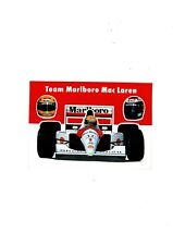 AUTOCOLLANT / STICKER  Vintage TEAM MARLBORO MAC LAREN SENNA HONDA TOP ! 