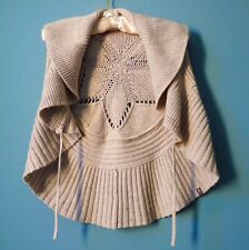 Gilet Fille Jean Bourget 12 ans lapin angora  gris clair doux et chaud TBE