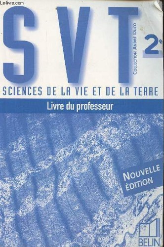 Svt livre professeur - livre, du