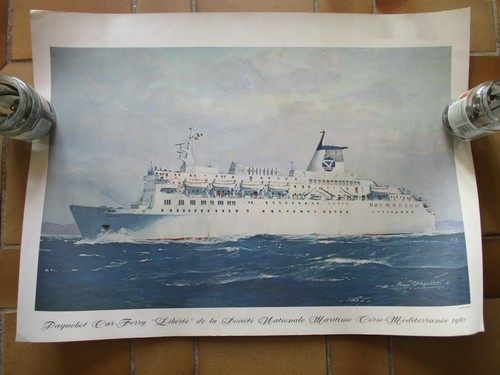 Affiche paquebot car ferry - affiche(?),