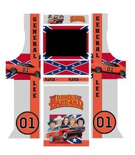Stickers borne arcade - modèle General Lee