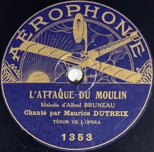 Maurice Dutreix & Jeanne Campredon DISQUE 78 tours rpm AEROPHONE 1353/1354
