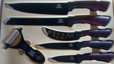 SET 6 PIECES KNIVE SET - CUISINE - ROYAL SWISS - Pain viande pizza eplucheur