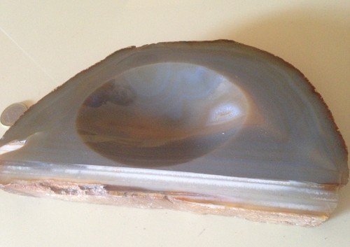 Tranche agate polie - tranche, d'agate