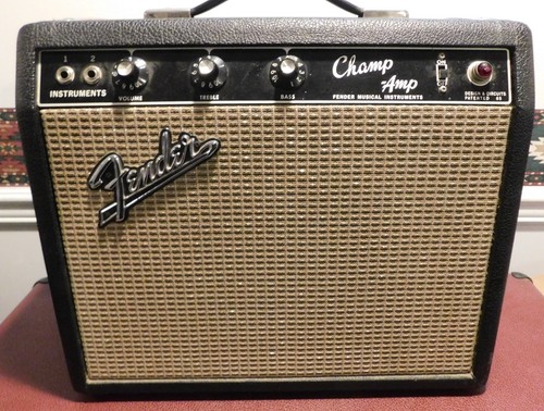 1966 fender champ amp watt - fender, 6