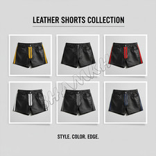 Shorts cuir rayures de - rayures, 6
