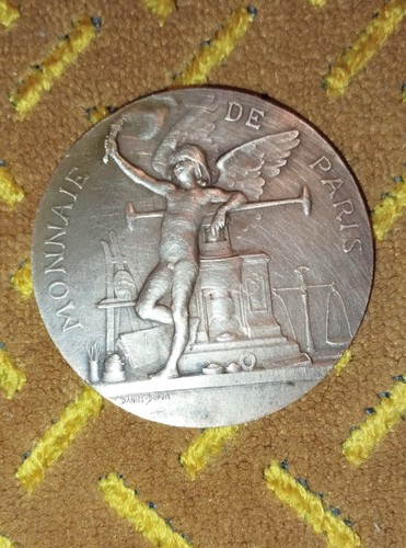 Médaille bronze signée - en,