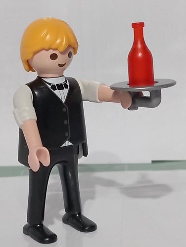 Playmobil figurine serveur - figurine, de