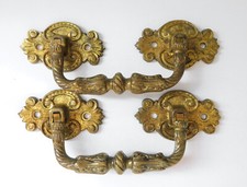 Ancienne Paire de Poignée de piano en Bronze Massif, XIX, numérotées