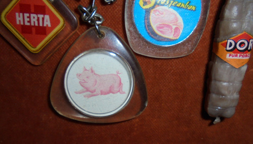 Porte clés lot - x, cochon