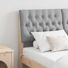 Tête de lit capitonnée Pin massif Mobilier chambre luxe en pin Décor vidaXL vida