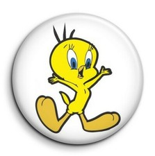 Titi oiseau jaune - Badge Epingle 38mm Button Pin 