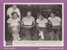 PHOTO PRESSE CYCLISME 1938 : LUCIEN AIMAR, LOUIS GERARDIN, GOUTAL & VIETTO -I238